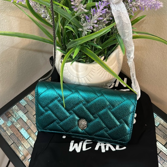 Kurt Geiger London Extra Mini Kensington Quilted Leather Wallet on a Cha… - Picture 15 of 17